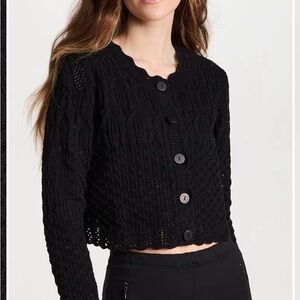 ISO Ba&sh Black Jump Crochet/Knit Cardigan